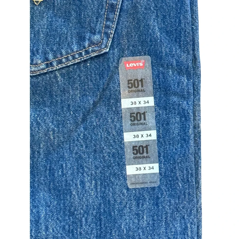 Levi's 501 Original Button-Fly Jeans Straight Leg Men's‎ Size 38x34 NWT
